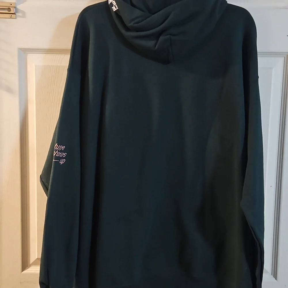 TWLOHA (To Write Love On Her Arms) DAISY HOODIE ADULT UNISEX: GREEN: EUC:SIZE XL - Picture 5 of 5